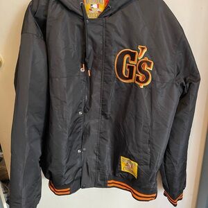 Dying Breed/ Mouthpiece Mob Black and Orange Hooded Authentic Jacket